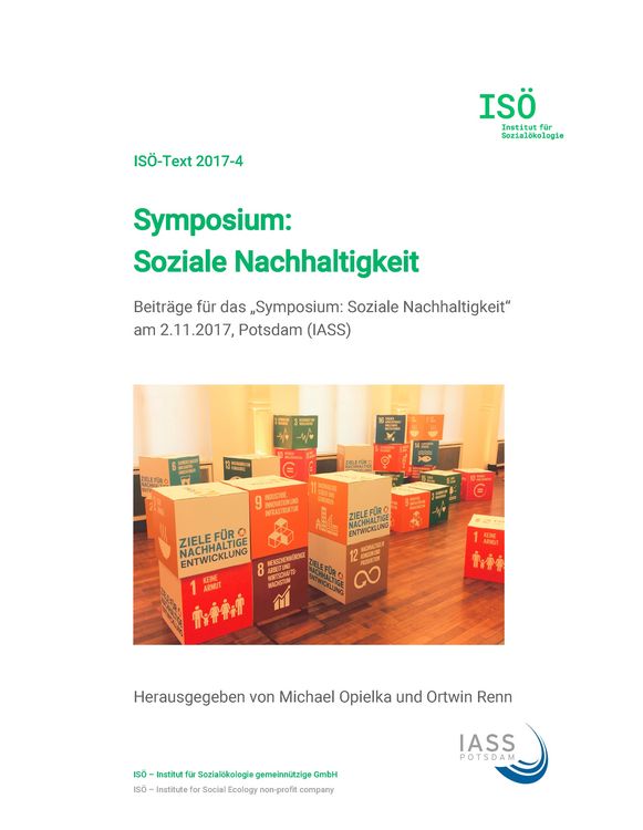 Produktbild: Symposium: Soziale Nachhaltigkeit