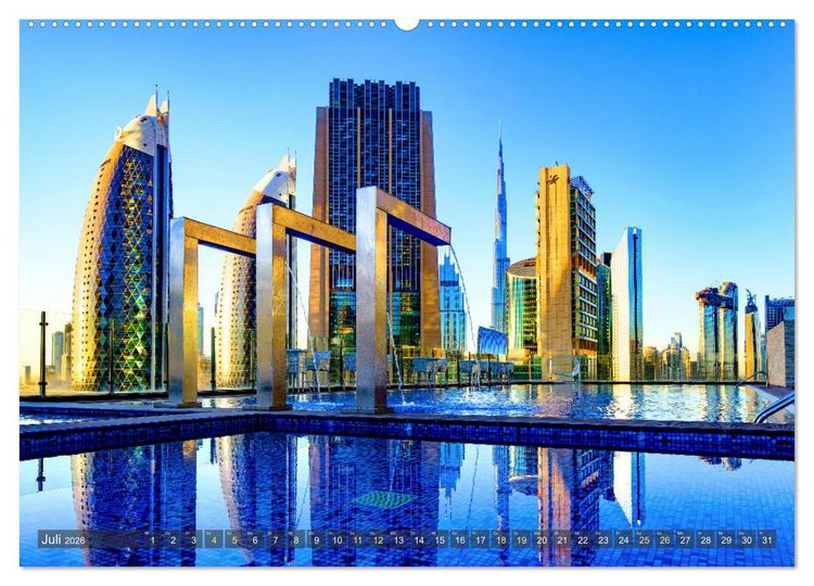 Produktbild: Dubai - zwischen Traum und Wirklichkeit (Wandkalender 2026 DIN A2 quer), CALVENDO Monatskalender