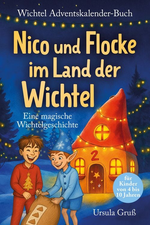 Produktbild: Wichtel-Adventskalender-Buch | Eine magische Wichtelgeschichte f&uuml;r Kinder von 4 bis 10 Jahren | Nico und Flocke im Land der Wichtel | Zum Vorlesen & Selbstlesen im Advent | F&uuml;r Erstleser