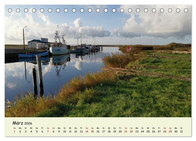 Produktbild: Unterwegs in D&auml;nemark von der Nordsee bis zur Ostsee (Tischkalender 2026 DIN A5 quer), CALVENDO Monatskalender
