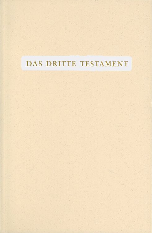 Produktbild: Das Dritte Testament