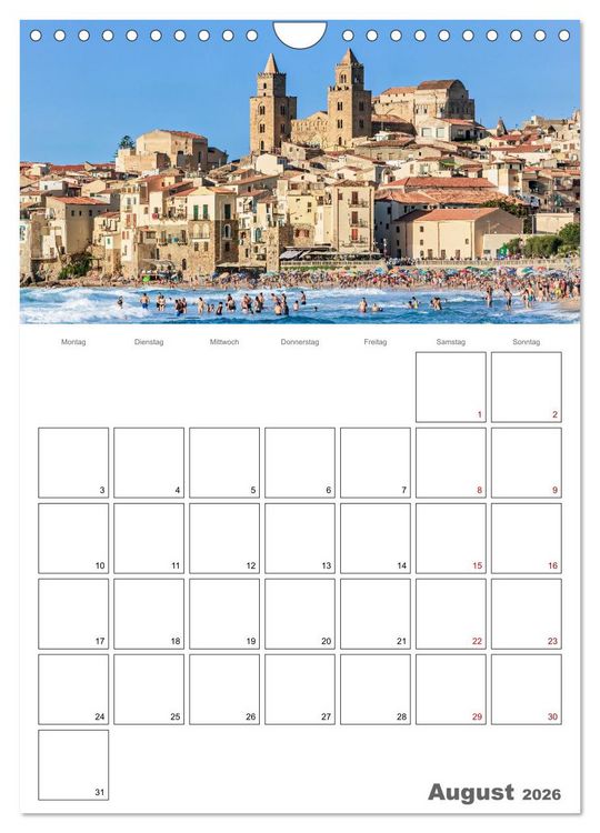 Produktbild: Italiens Sch&ouml;nheit - Terminplaner (Wandkalender 2026 DIN A4 hoch), CALVENDO Monatskalender