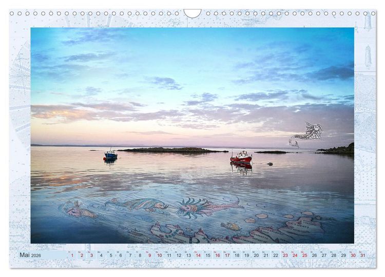 Produktbild: Seekarten der Tr&auml;ume (Wandkalender 2026 DIN A3 quer), CALVENDO Monatskalender