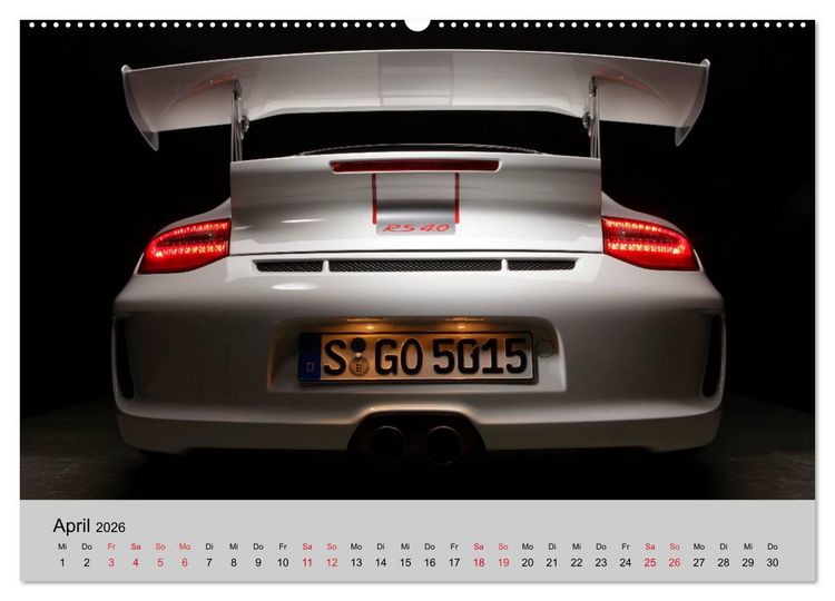 Produktbild: Porsche GT3RS 4,0 (hochwertiger Premium Wandkalender 2026 DIN A2 quer), Kunstdruck in Hochglanz