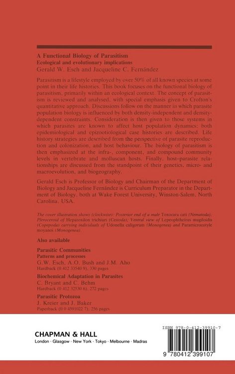 Produktbild: A Functional Biology of Parasitism