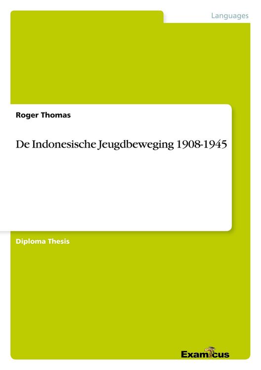 Produktbild: De Indonesische Jeugdbeweging 1908-1945