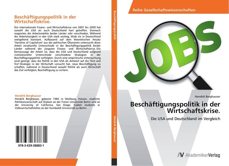 Produktbild: Besch&auml;ftigungspolitik in der Wirtschaftskrise.