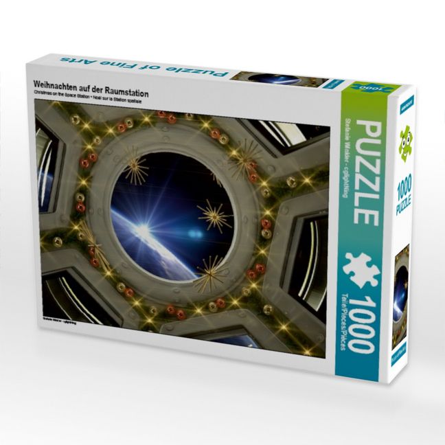 Produktbild: CALVENDO Puzzle Weihnachten auf der Raumstation | 1000 Teile Lege-Gr&ouml;&szlig;e 64x48cm Foto-Puzzle f&uuml;r gl&uuml;ckliche Stunden