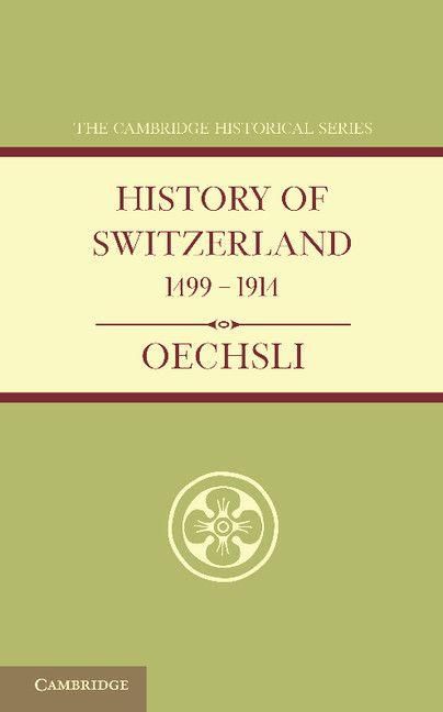 Produktbild: History of Switzerland 1499 1914
