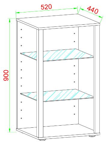 Produktbild: Holz Glas Stand Vitrine Sammelvitrine Glasol XL