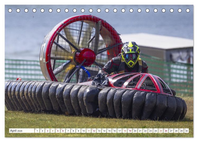 Produktbild: Hovercraft Formel 1 Weltmeisterschaft (Tischkalender 2026 DIN A5 quer), CALVENDO Monatskalender