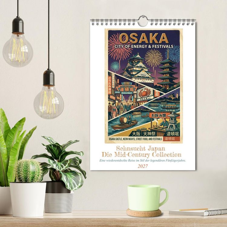 Produktbild: Sehnsucht Japan &ndash; Die Mid-Century Collection (Wandkalender 2027 DIN A4 hoch), CALVENDO Monatskalender