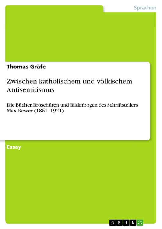Produktbild: Zwischen katholischem und v&ouml;lkischem Antisemitismus