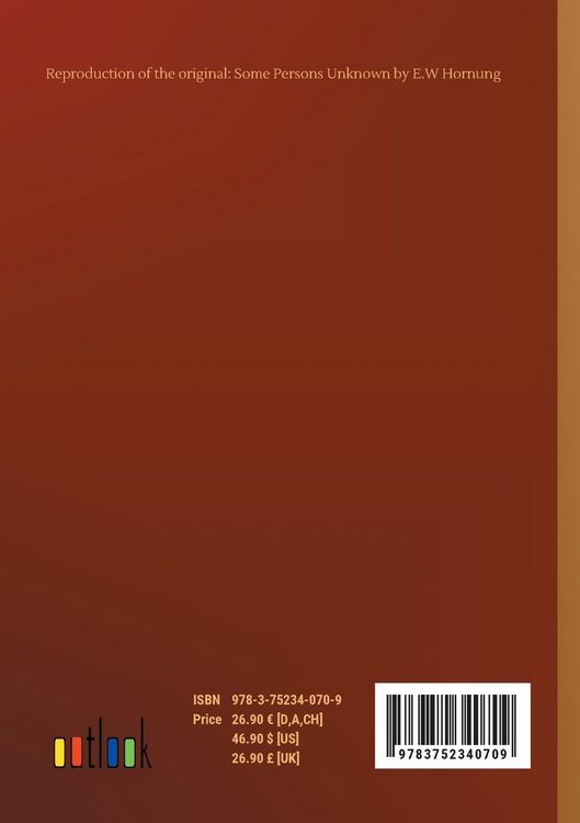 Produktbild: Some Persons Unknown