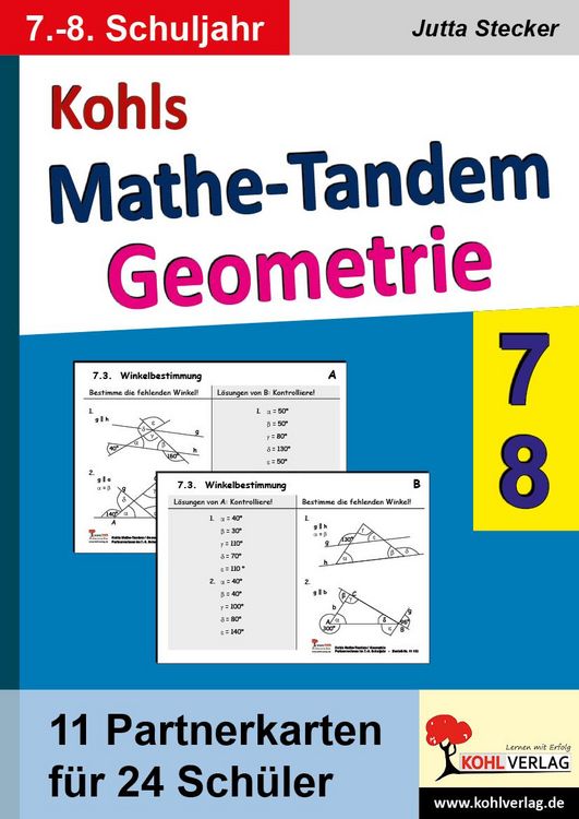 Produktbild: Kohls Mathe-Tandem Geometrie / Klasse 7-8