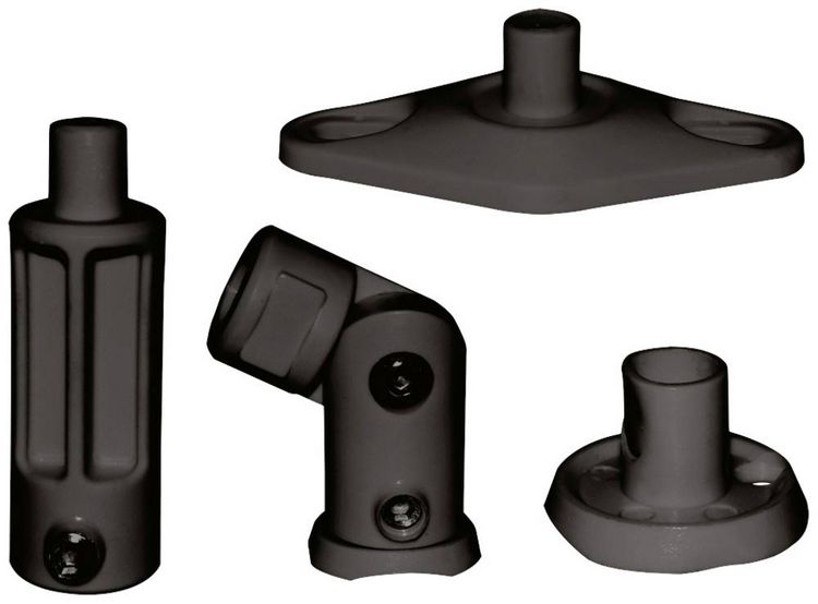Produktbild: Neomounts SPEAKER-W100BLACK Lautsprecher-Deckenhalterung Neigbar Boden-/Deckenabstand (max.): 14.2 cm Schwarz 1 St.
