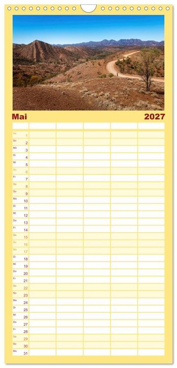 Produktbild: Familienplaner 2027 - Outback Australien mit 5 Spalten (Wandkalender, 21 x 45 cm) CALVENDO