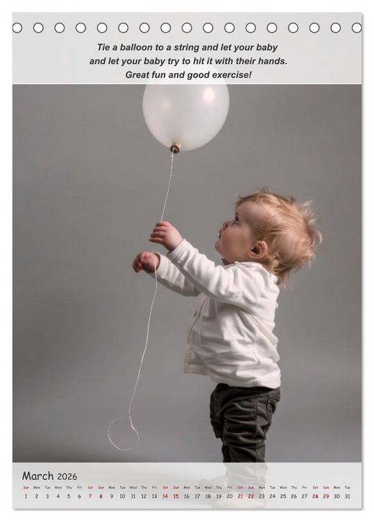 Produktbild: No more boredom for your baby (Desk Calendar 2026 DIN A5 portrait), CALVENDO 12 Month DeskCalendar