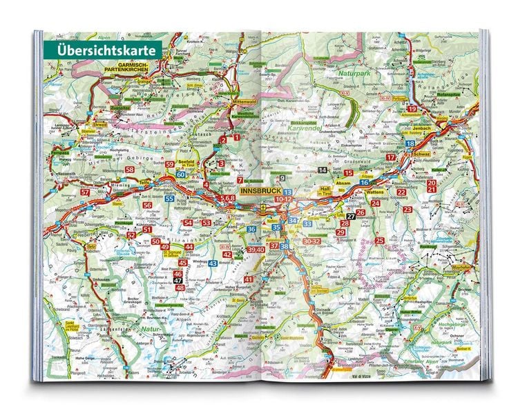 Produktbild: KOMPASS Wanderf&uuml;hrer Innsbruck und Umgebung, Karwendel, Tuxer Alpen, Sellrain und Mieminger Kette, 60 Touren mit Extra-Tourenkarte