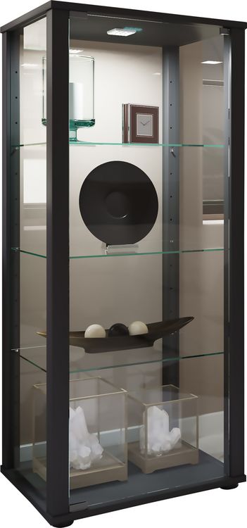 Produktbild: Holz Glas Stand Vitrine Sammelvitrine Kavisa M