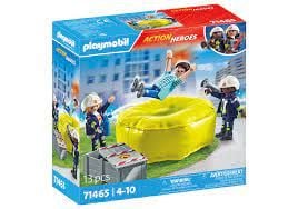 Produktbild: PLAYMOBIL 71465 Feuerwehrleute mit Luftkissen