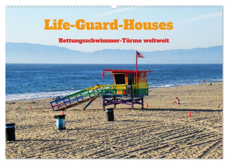 Produktbild: Life-Guard-Houses (Wandkalender 2026 DIN A2 quer), CALVENDO Monatskalender