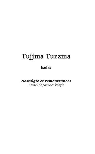 Produktbild: Tujjma tuzzma isefra