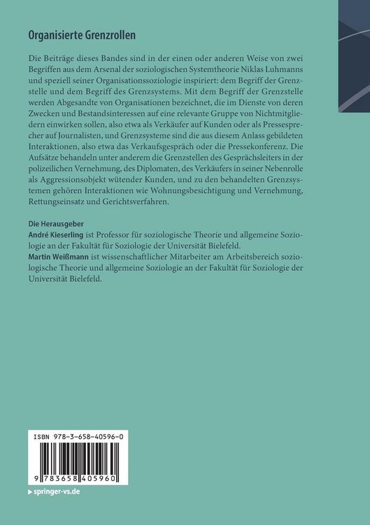 Produktbild: Organisierte Grenzrollen