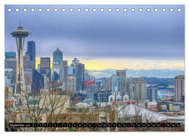 Produktbild: Vancouver - Vancouver Island - Seattle (Tischkalender 2026 DIN A5 quer), CALVENDO Monatskalender