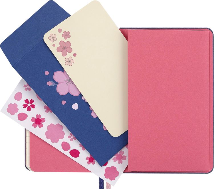 Produktbild: Moleskine Sakura Notizbuch limitierte Ausgabe, P/A6, fester Einband, liniert, ohne Box