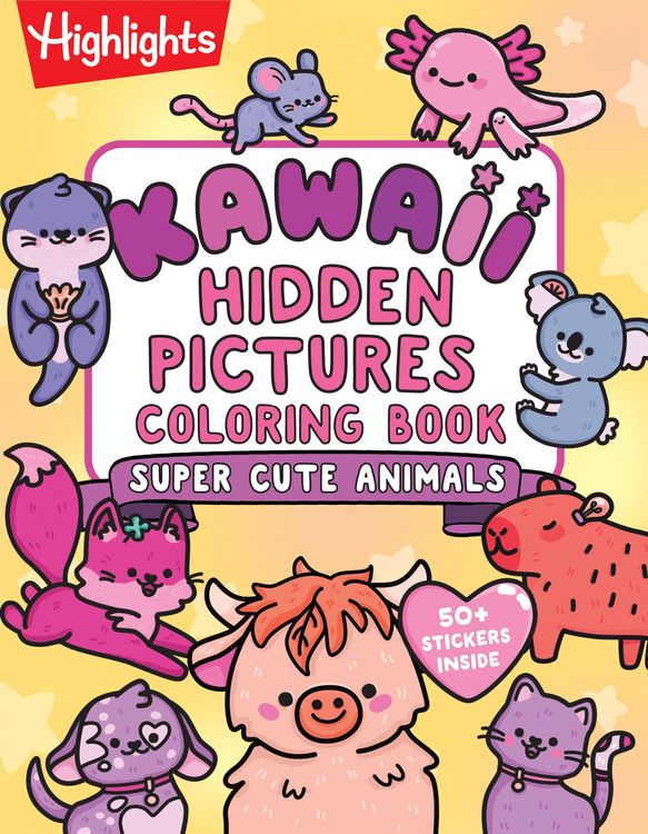 Produktbild: Kawaii Hidden Pictures Coloring Book: Super Cute Animals