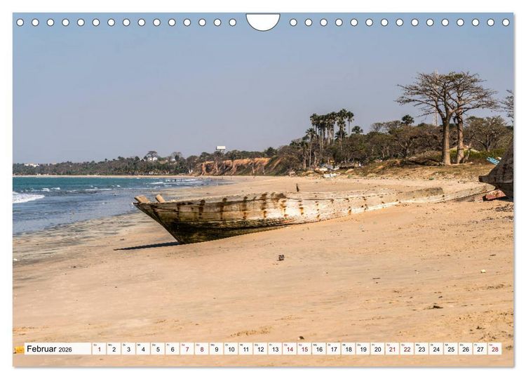 Produktbild: Traumstr&auml;nde in Gambia (Wandkalender 2026 DIN A4 quer), CALVENDO Monatskalender
