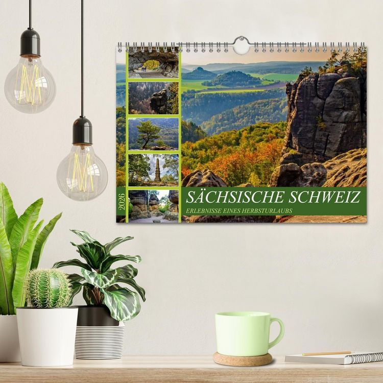 Produktbild: S&auml;chsische Schweiz - Erlebnisse eines Herbsturlaubs (Wandkalender 2026 DIN A4 quer), CALVENDO Monatskalender