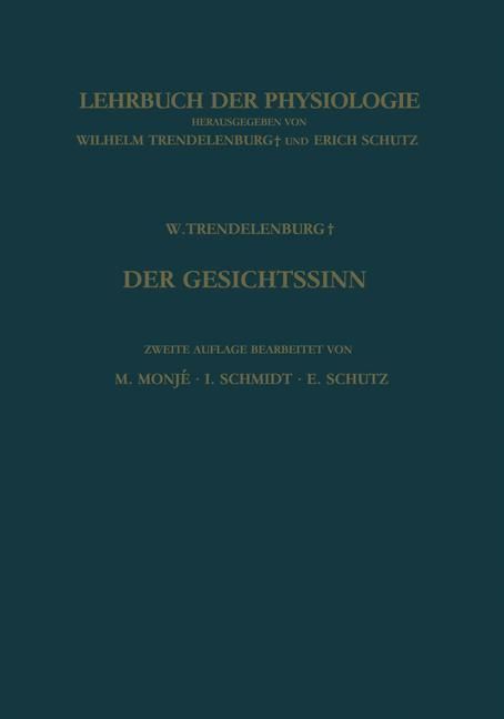 Produktbild: Der Gesichtssinn Grundz&uuml;ge der Physiologischen Optik