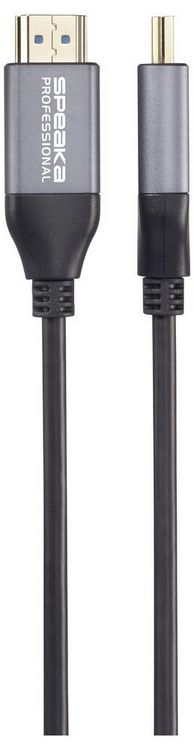 Produktbild: SpeaKa Professional HDMI / Glasfaser Anschlusskabel HDMI-A Stecker, HDMI-A Stecker 50m Schwarz SP-12842676 8K UHD, AOC Aktives