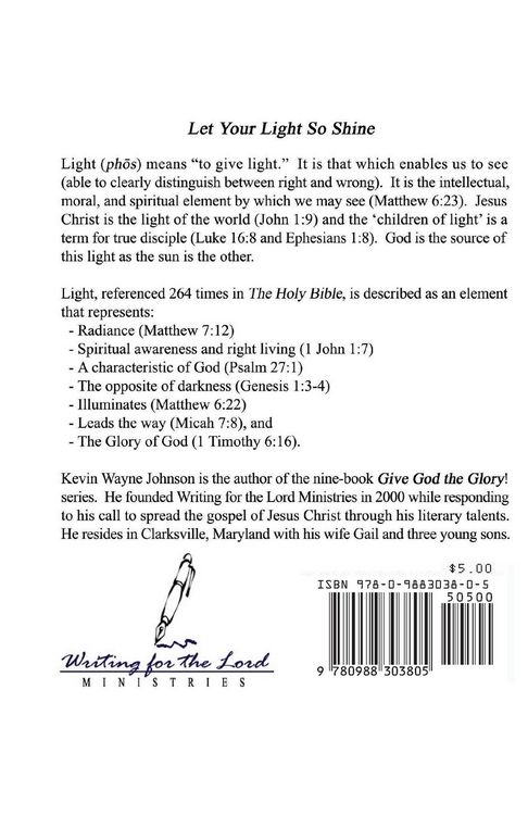Produktbild: Give God the Glory! Series - Let Your Light So Shine