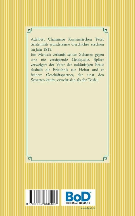 Produktbild: Peter Schlemihls wundersame Geschichte