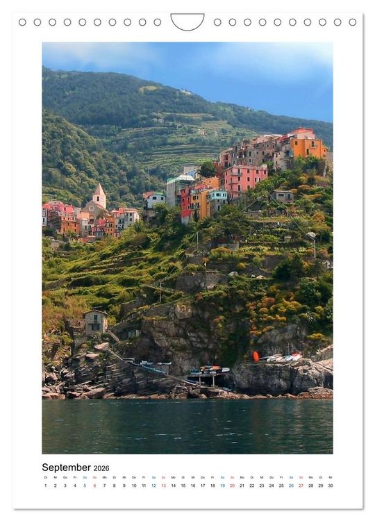Produktbild: Weltkulturerbe Cinque Terre, Ligurien (Wandkalender 2026 DIN A4 hoch), CALVENDO Monatskalender