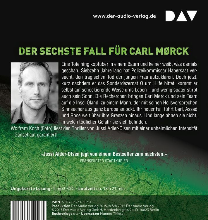 Produktbild: Verhei&szlig;ung / Carl M&oslash;rck  Sonderdezernat Q Bd. 6