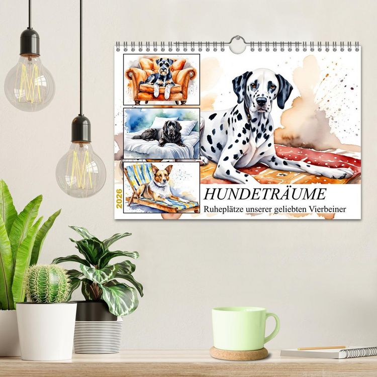 Produktbild: Hundetr&auml;ume (Wandkalender 2026 DIN A4 quer), CALVENDO Monatskalender