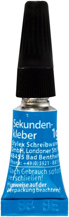 Produktbild: Stylex Sekundenkleber Gel, 3 Tuben &agrave; 1g