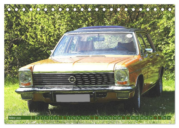 Produktbild: Opel Oldtimer mit dem Blitz (Tischkalender 2026 DIN A5 quer), CALVENDO Monatskalender
