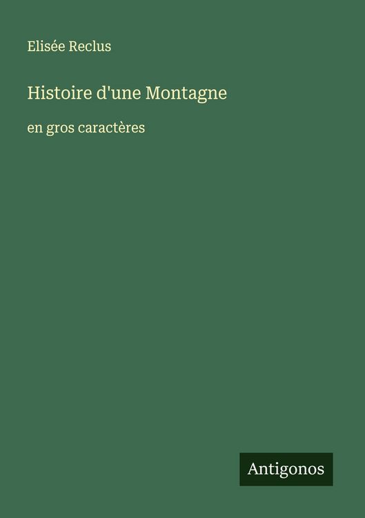 Produktbild: Histoire d'une Montagne
