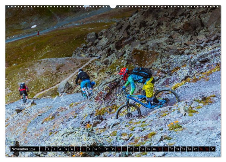 Produktbild: Downhill Action (Wandkalender 2026 DIN A2 quer), CALVENDO Monatskalender