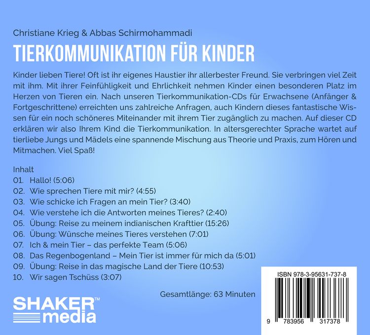 Produktbild: Tierkommunikation f&uuml;r Kinder