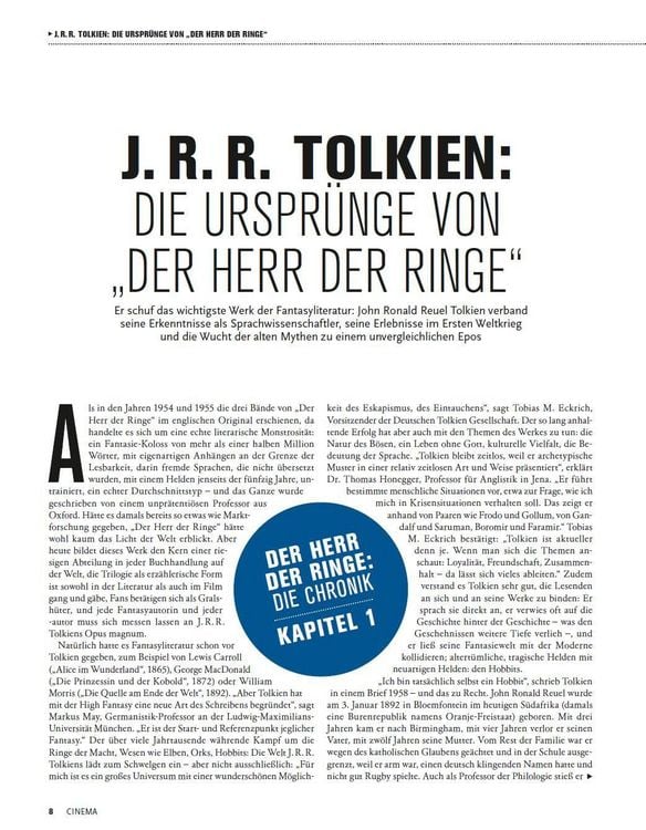 Produktbild: Cinema pr&auml;sentiert: Der Herr der Ringe - Die Chronik