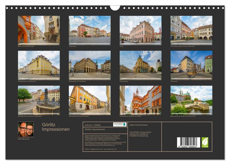 Produktbild: G&ouml;rlitz Impressionen (Wandkalender 2026 DIN A3 quer), CALVENDO Monatskalender