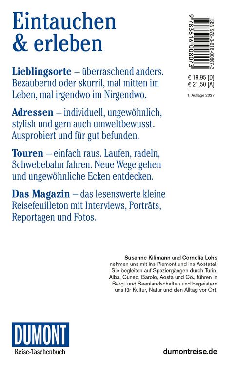 Produktbild: DUMONT Reise-Taschenbuch Reisef&uuml;hrer Piemont, Turin, Aostatal