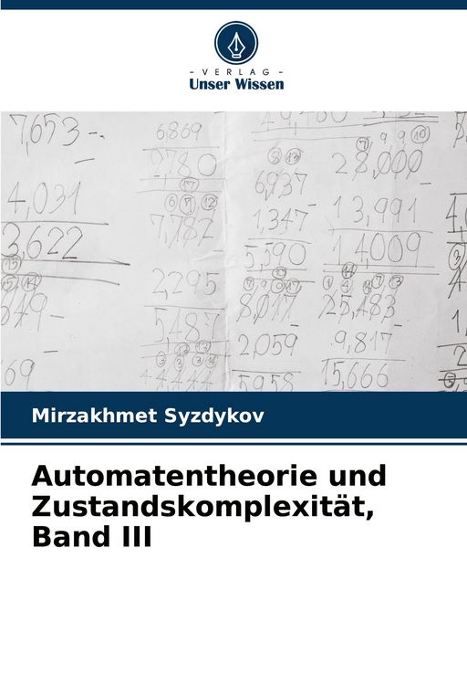 Produktbild: Syzdykov, M: Automatentheorie und Zustandskomplexit&auml;t, Band