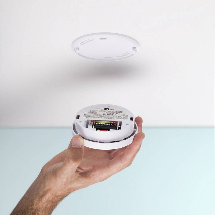 Produktbild: Smartwares RM250 Rauchwarnmelder inkl. 5 Jahres-Batterie batteriebetrieben (&Oslash; x H) 100 mm x 35 mm
